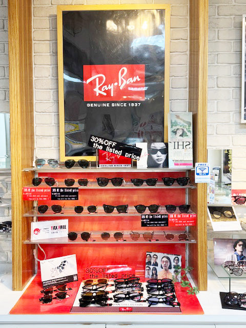 人気は腕時計⌚︎、Raybanのサングラスです🕶️　～メガネのイシガミ奈良店～